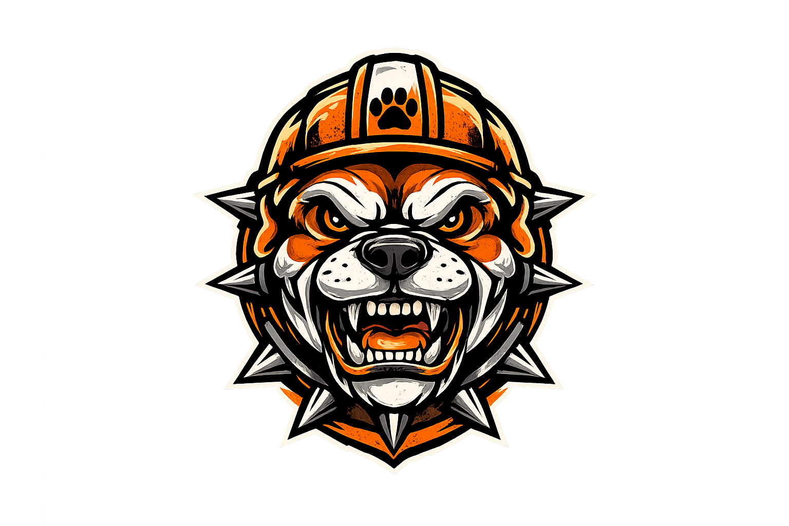 Big Dog Roofs bulldog mascot